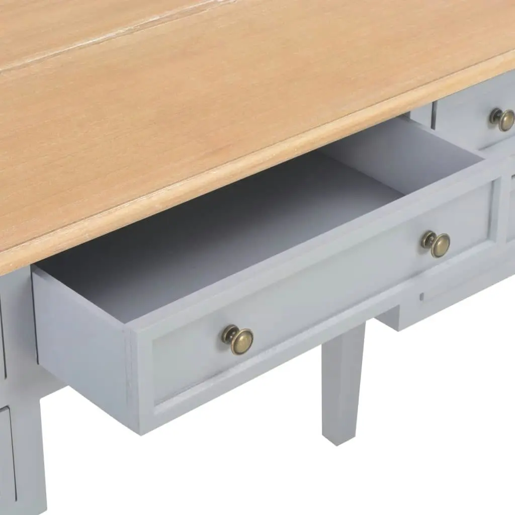 Writing Desk Grey 109.5x45x77.5 cm Wood 280070