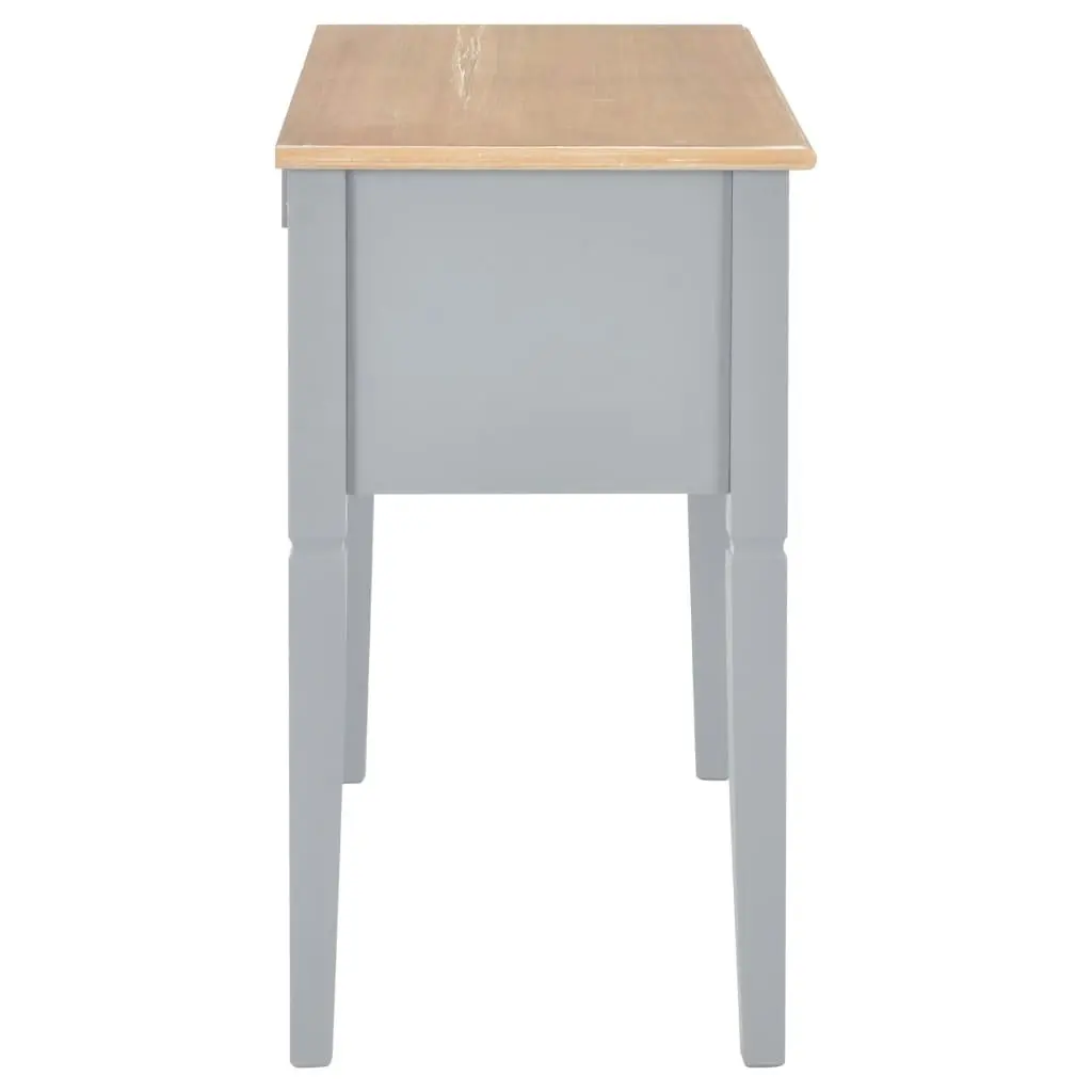 Writing Desk Grey 109.5x45x77.5 cm Wood 280070