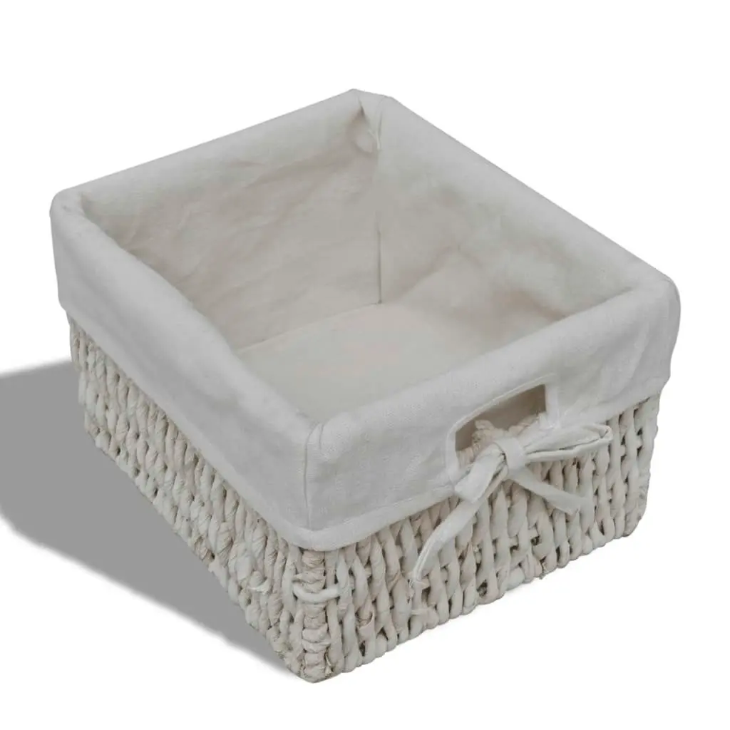 Wooden Cabinet 3 Left Weaving Baskets White 240794