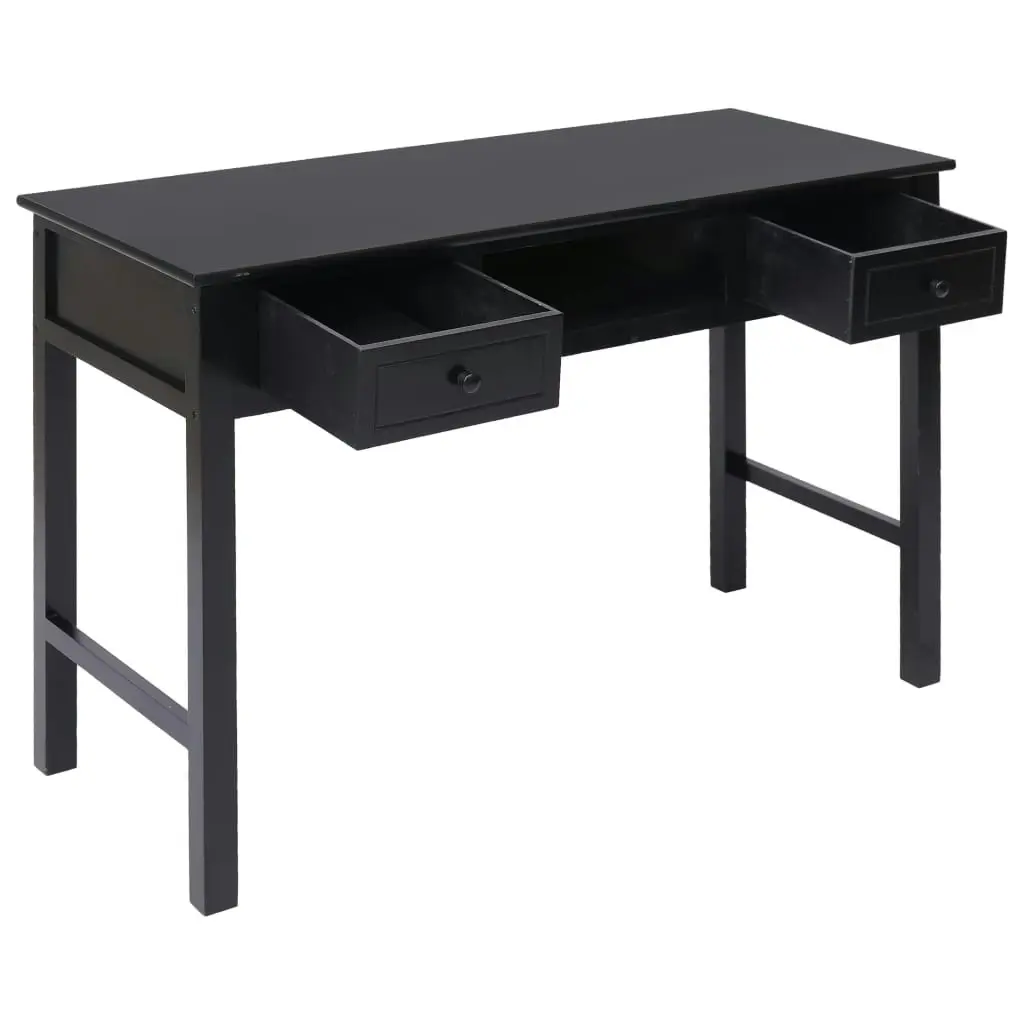 Writing Desk Black 110x45x76 cm Wood 284158