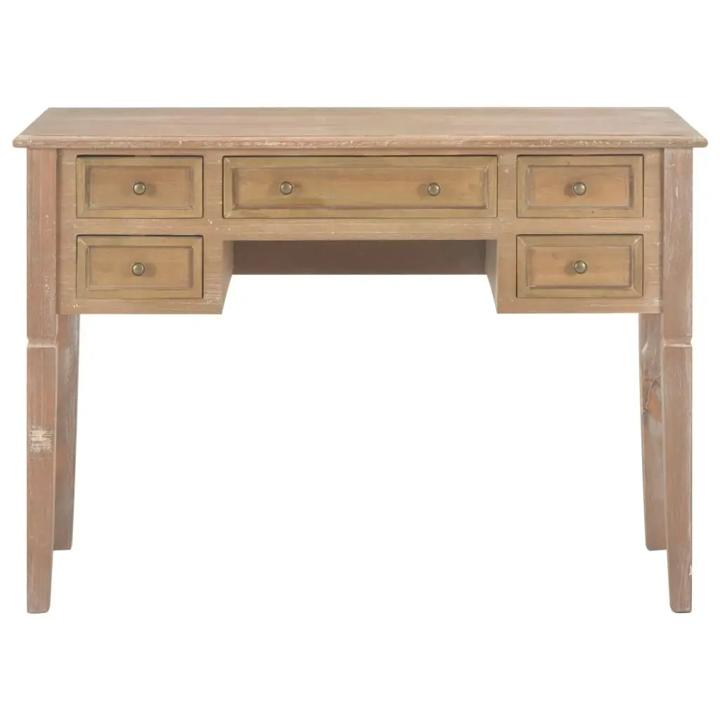 Writing Desk Brown 109.5x45x77.5 cm Wood 280072