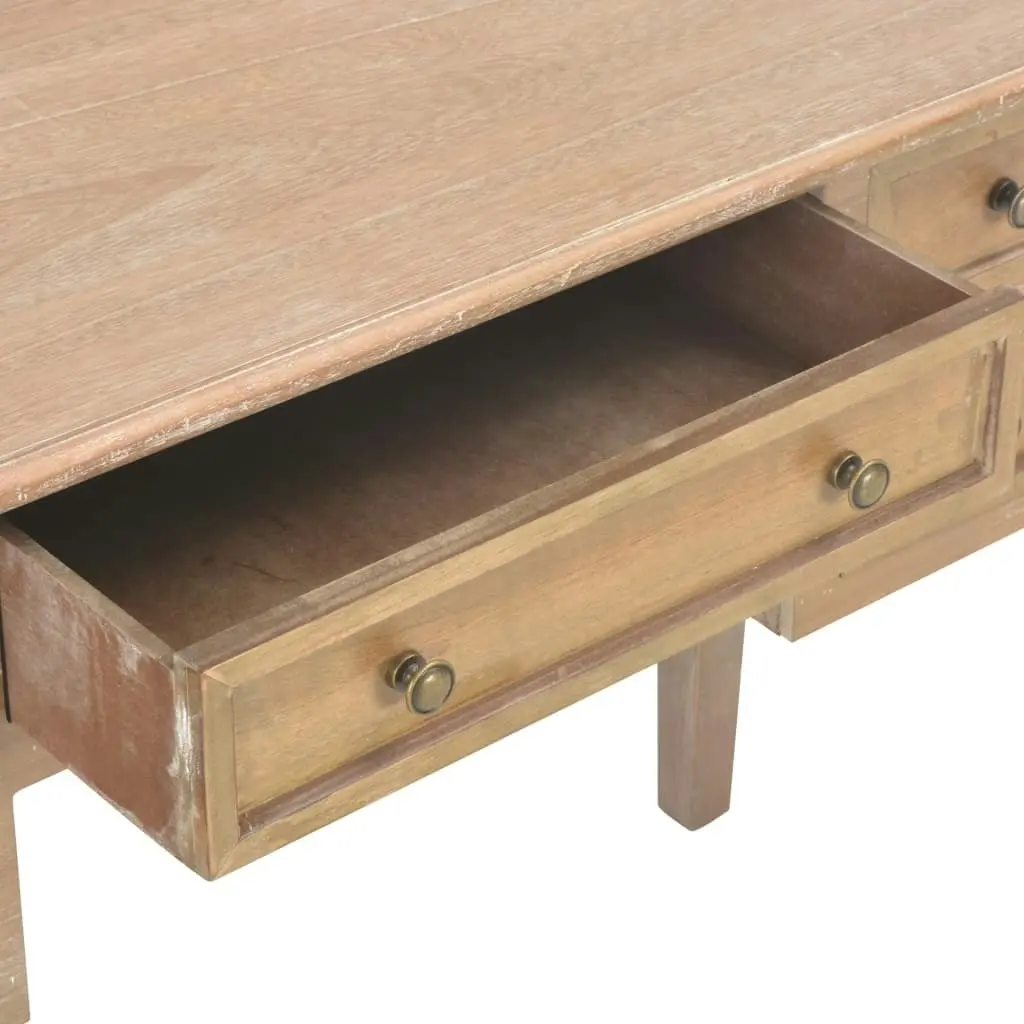 Writing Desk Brown 109.5x45x77.5 cm Wood 280072