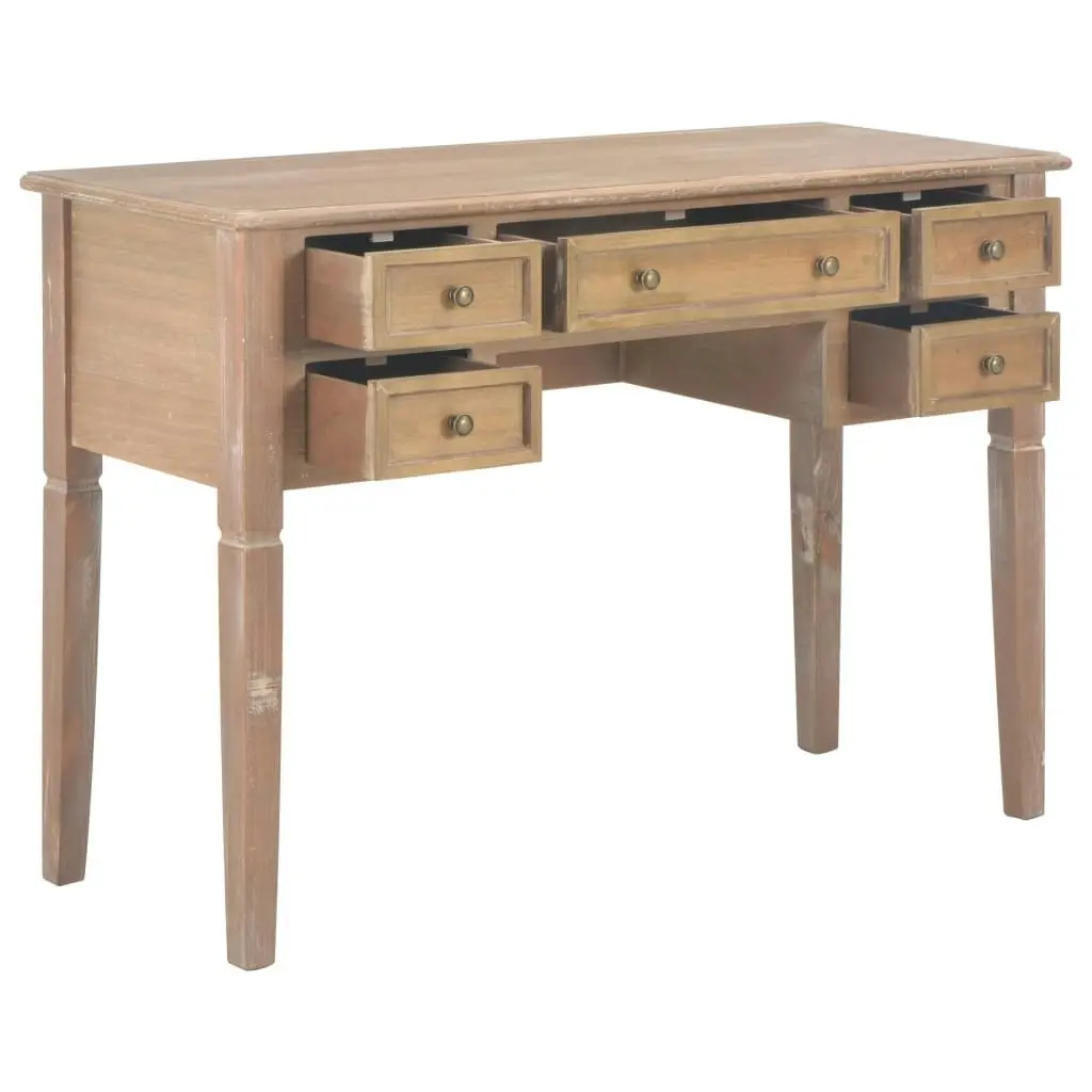 Writing Desk Brown 109.5x45x77.5 cm Wood 280072