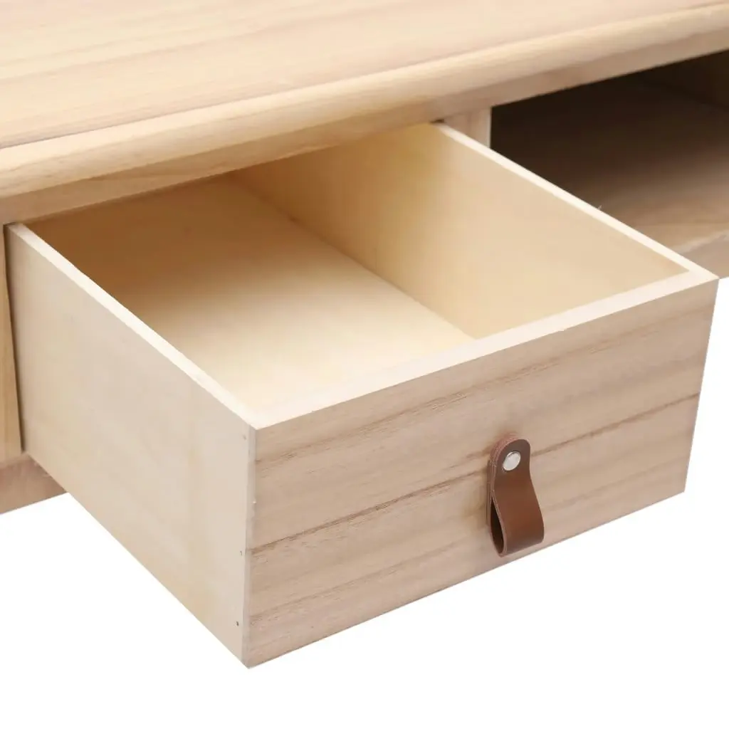 Writing Desk Natural 110x45x76 cm Wood 284159