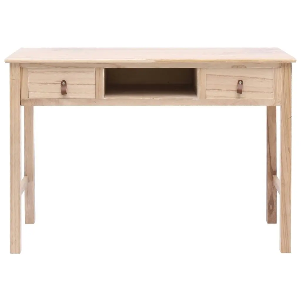 Writing Desk Natural 110x45x76 cm Wood 284159