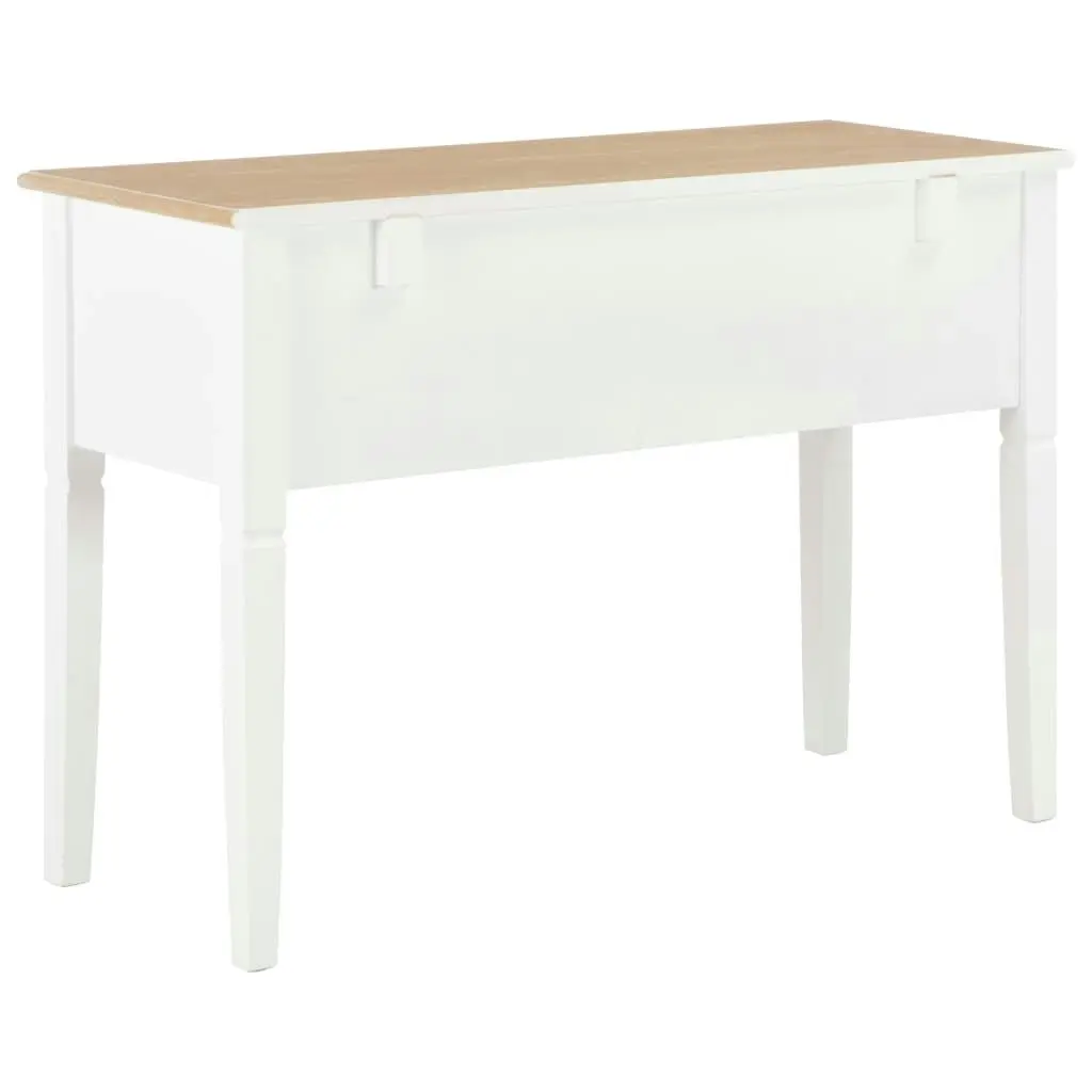 Writing Desk White 109.5x45x77.5 cm Wood 280069