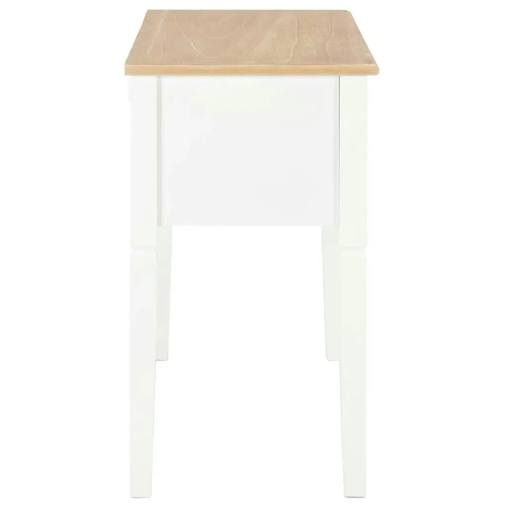 Writing Desk White 109.5x45x77.5 cm Wood 280069