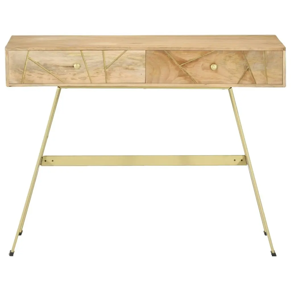 Writing Desk with Drawers 100x55x75 cm Solid Mango Wood 286150