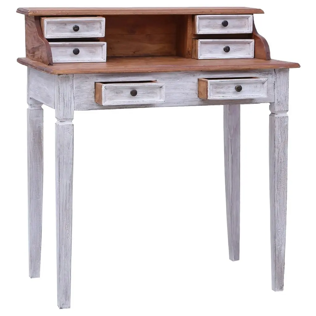 Writing Desk with Drawers 90x50x101 cm Solid Reclaimed Wood 283911