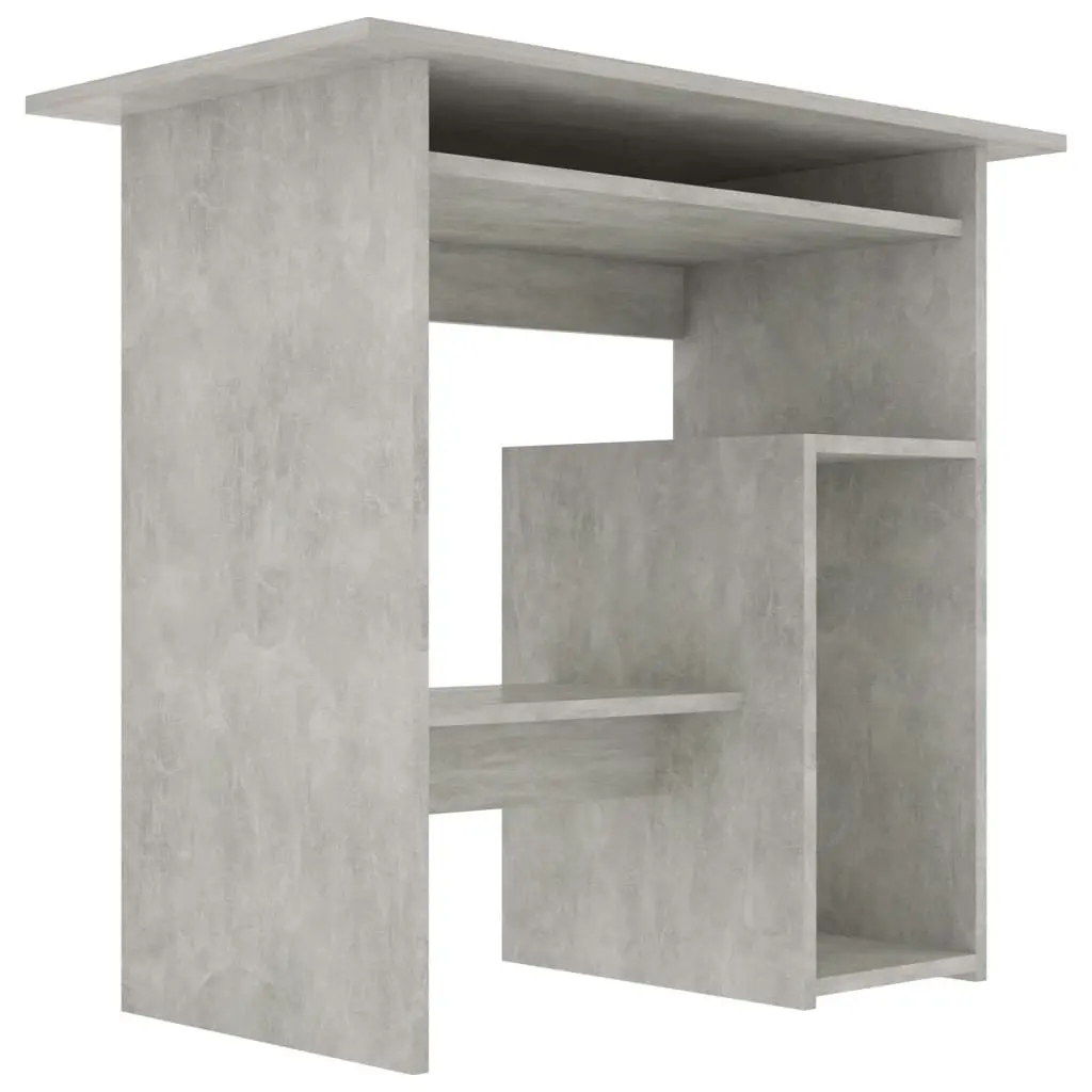 Desk Concrete Grey 80x45x74 cm Engineered Wood 801368