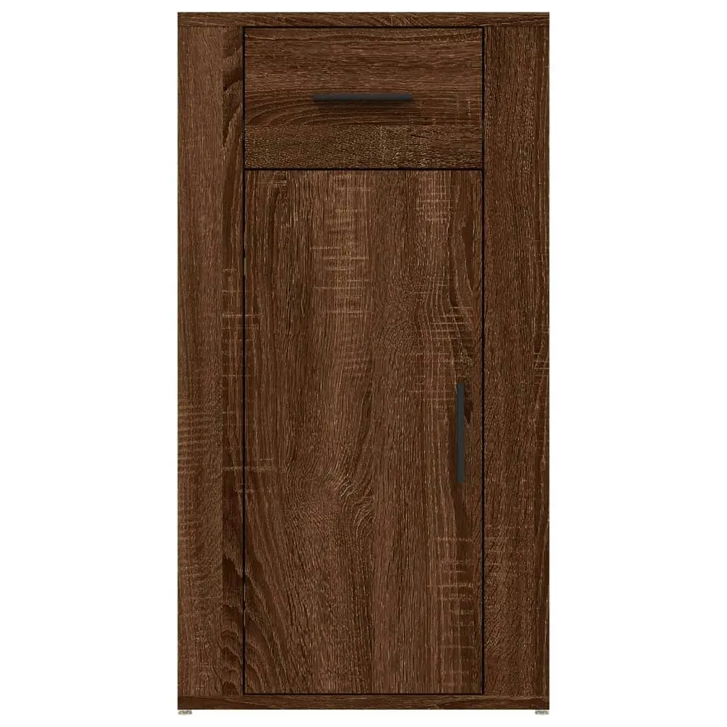 Desk Cabinet Brown Oak 40x49x75 cm Engineered Wood 816799