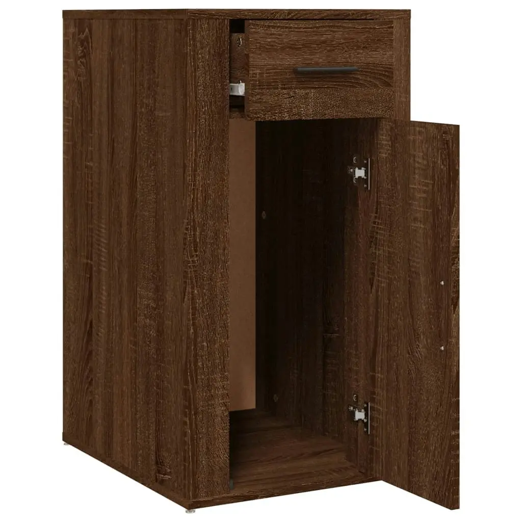 Desk Cabinet Brown Oak 40x49x75 cm Engineered Wood 816799