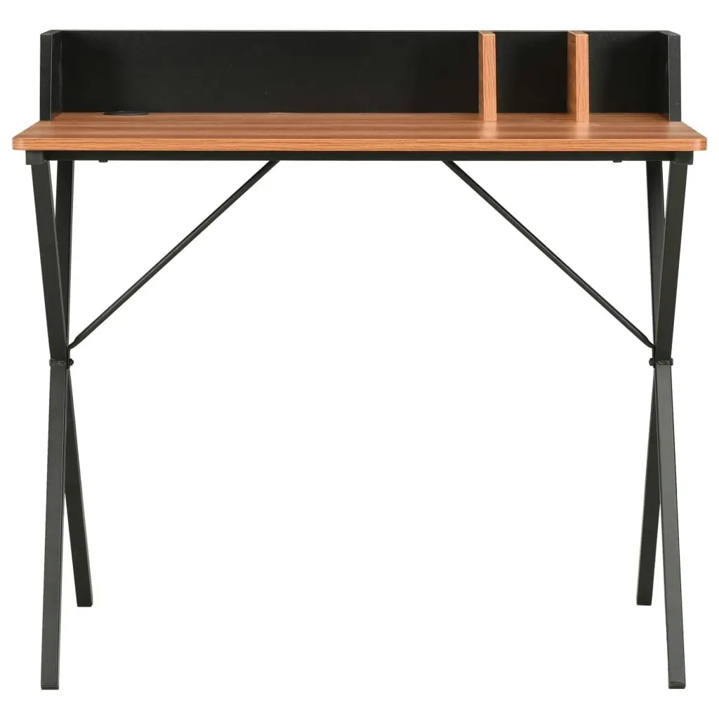 Desk Black and Brown 80x50x84 cm 20274