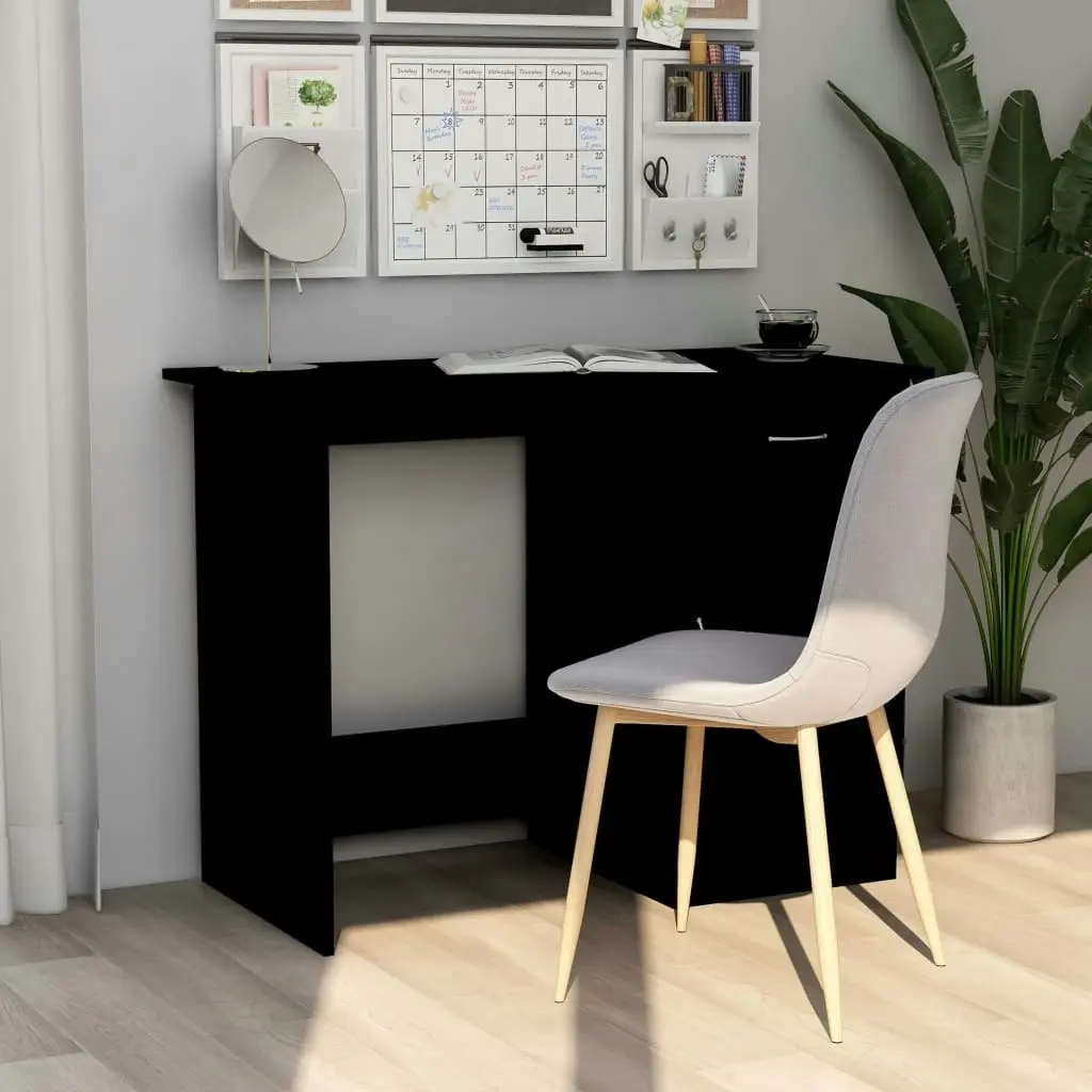 Desk Black 100x50x76 cm Engineered Wood 801081