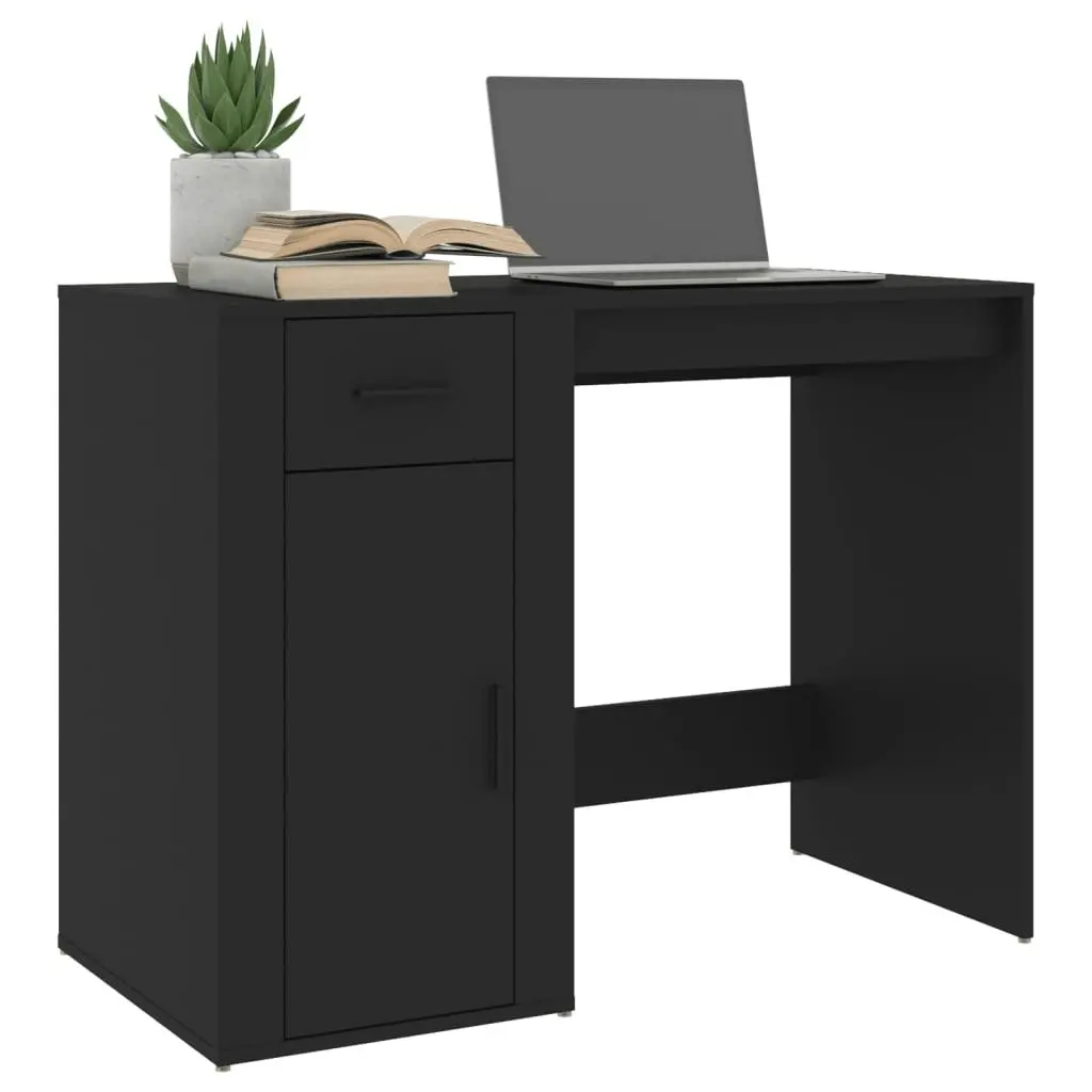 Desk Black 100x49x75 cm Engineered Wood 816785