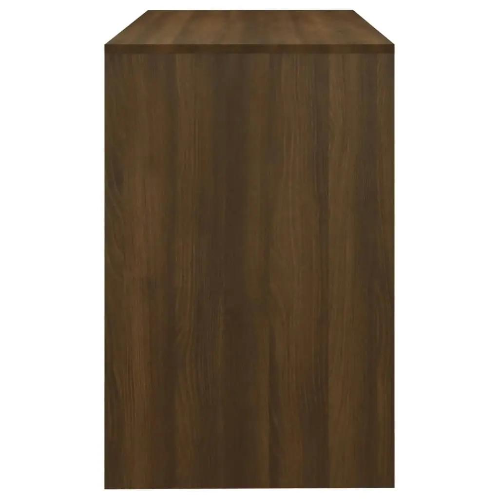 Desk Brown Oak 101x50x76.5 cm Engineered Wood 812998