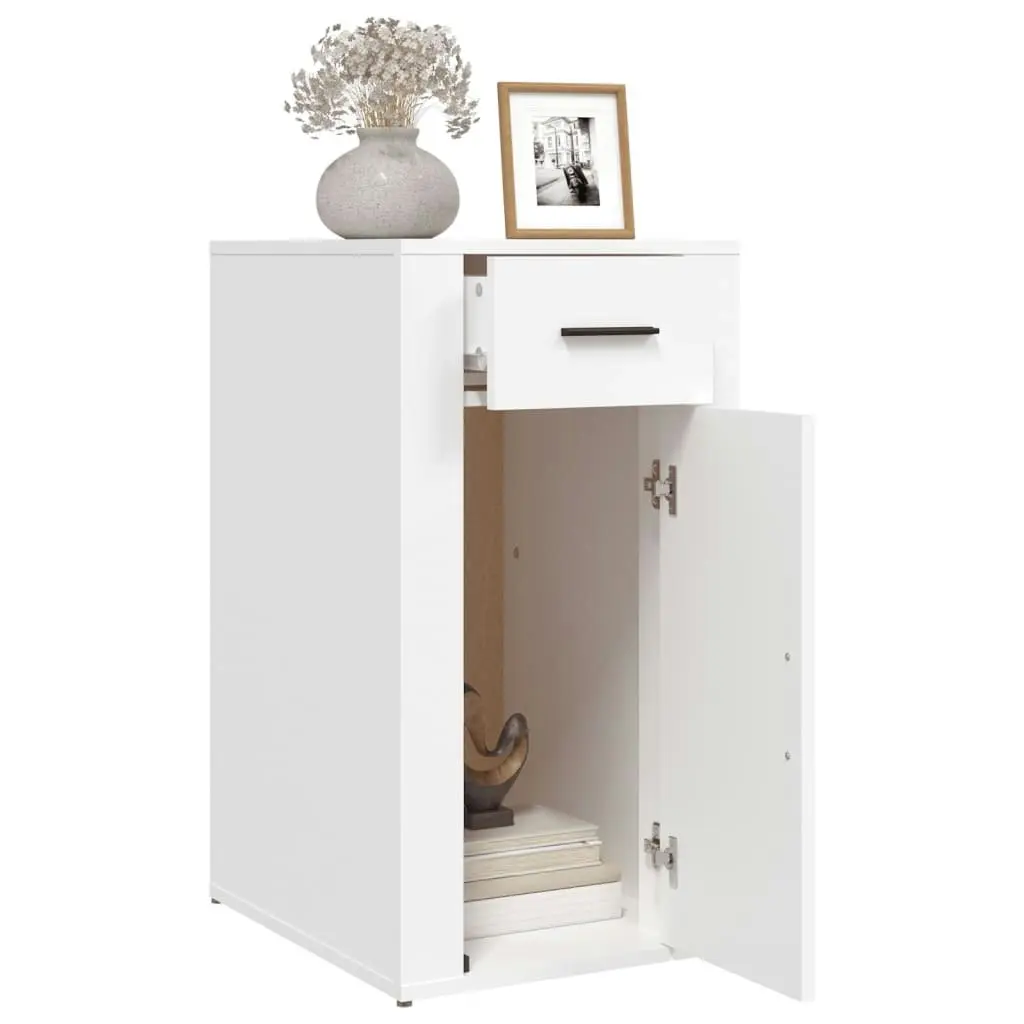 Desk Cabinet White 40x49x75 cm Engineered Wood 816792