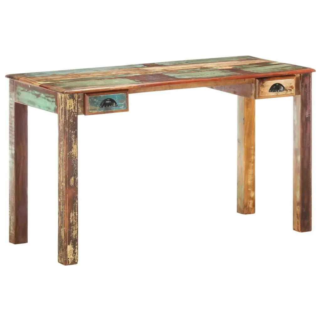 Desk 130x55x76 cm Solid Reclaimed Wood 285890