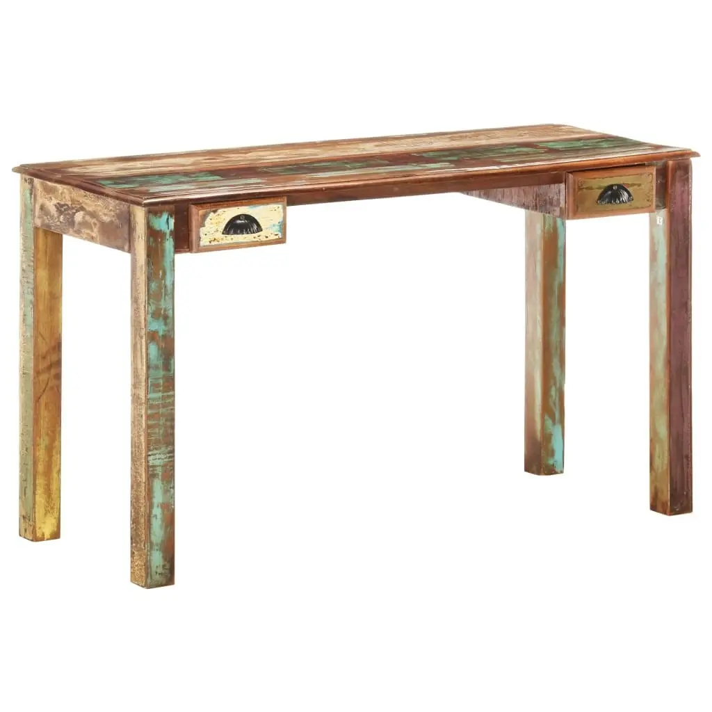 Desk 130x55x76 cm Solid Reclaimed Wood 285890