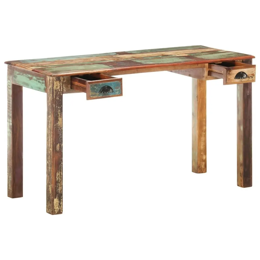 Desk 130x55x76 cm Solid Reclaimed Wood 285890