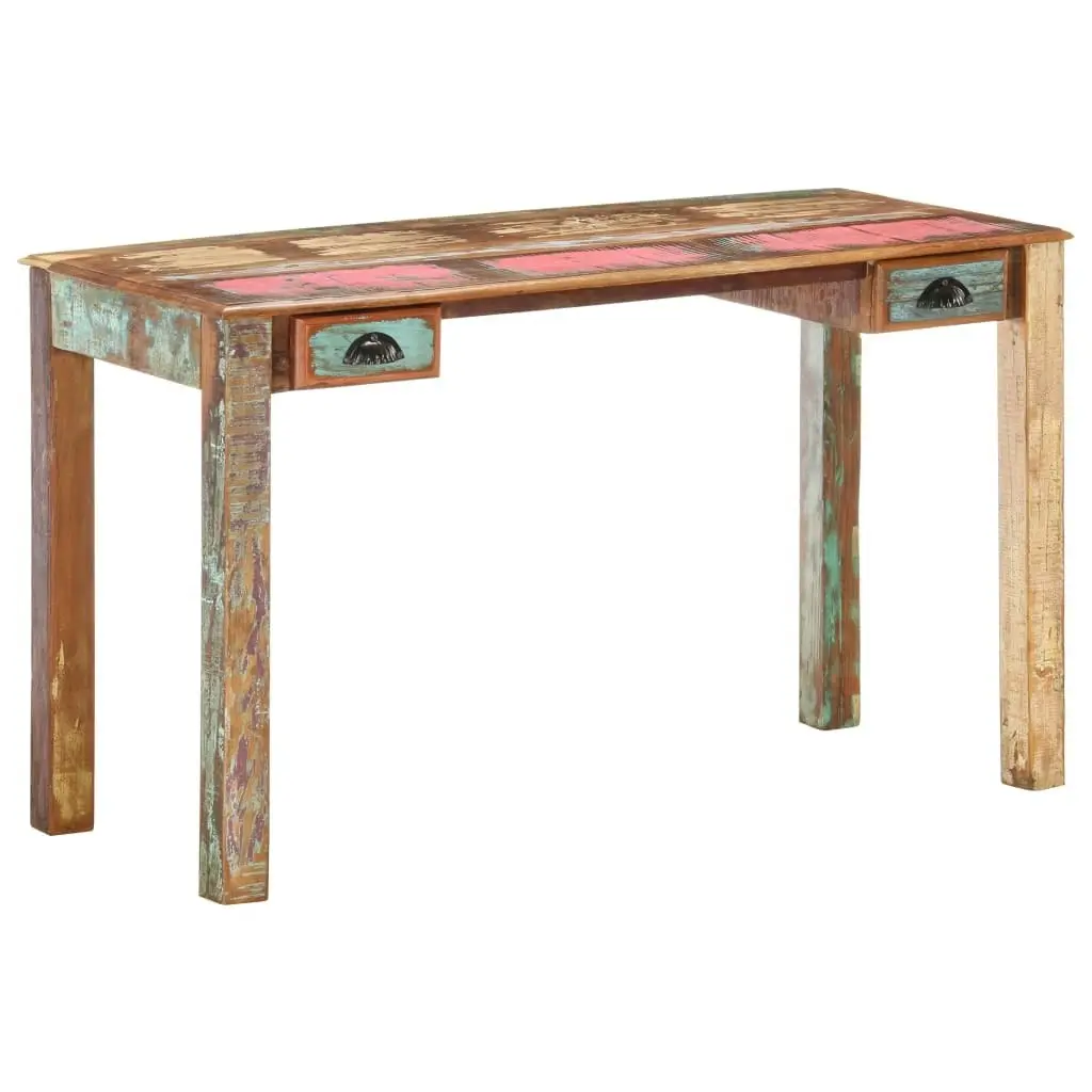 Desk 130x55x76 cm Solid Reclaimed Wood 285890