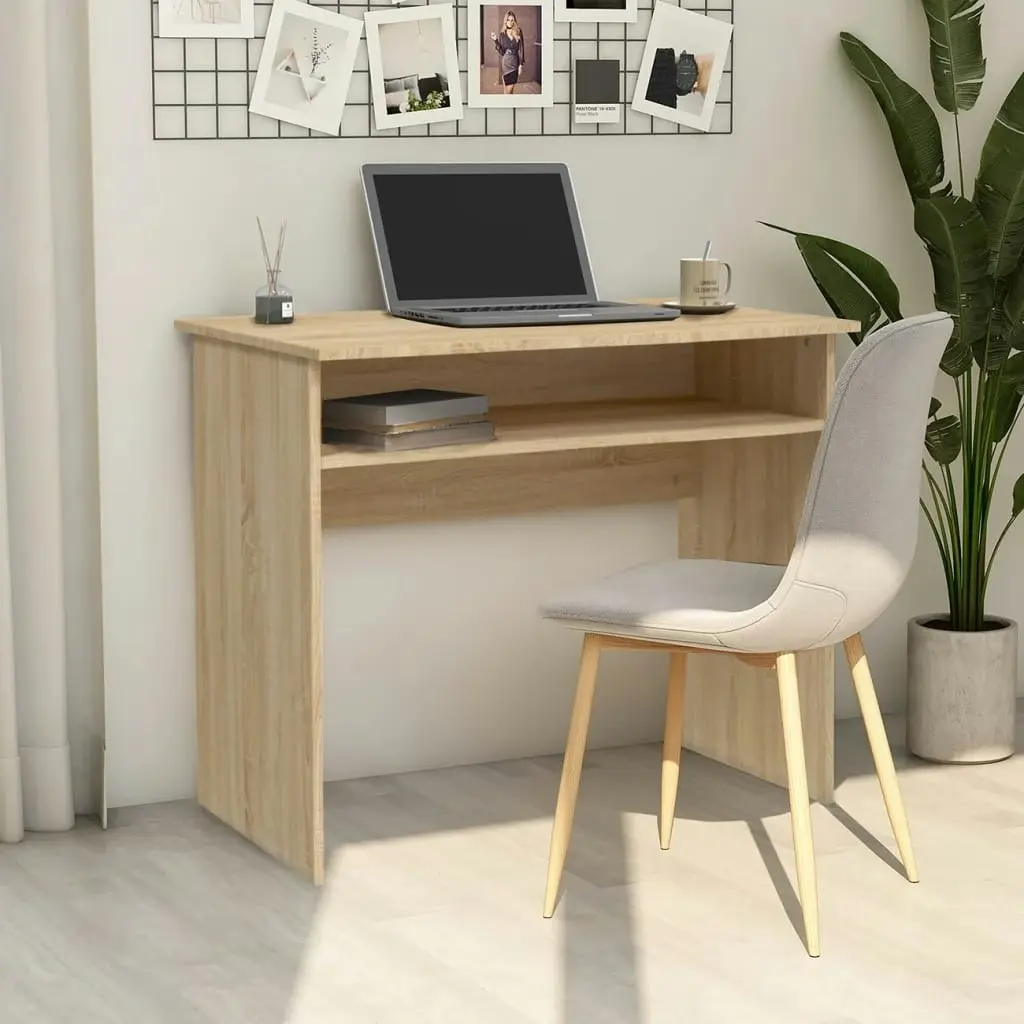 Desk Sonoma Oak 90x50x74 cm Engineered Wood 801173