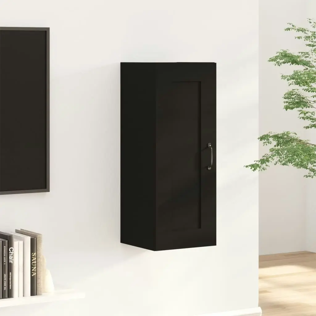 Hanging Cabinet Black 35x34x90 cm Engineered Wood 812475