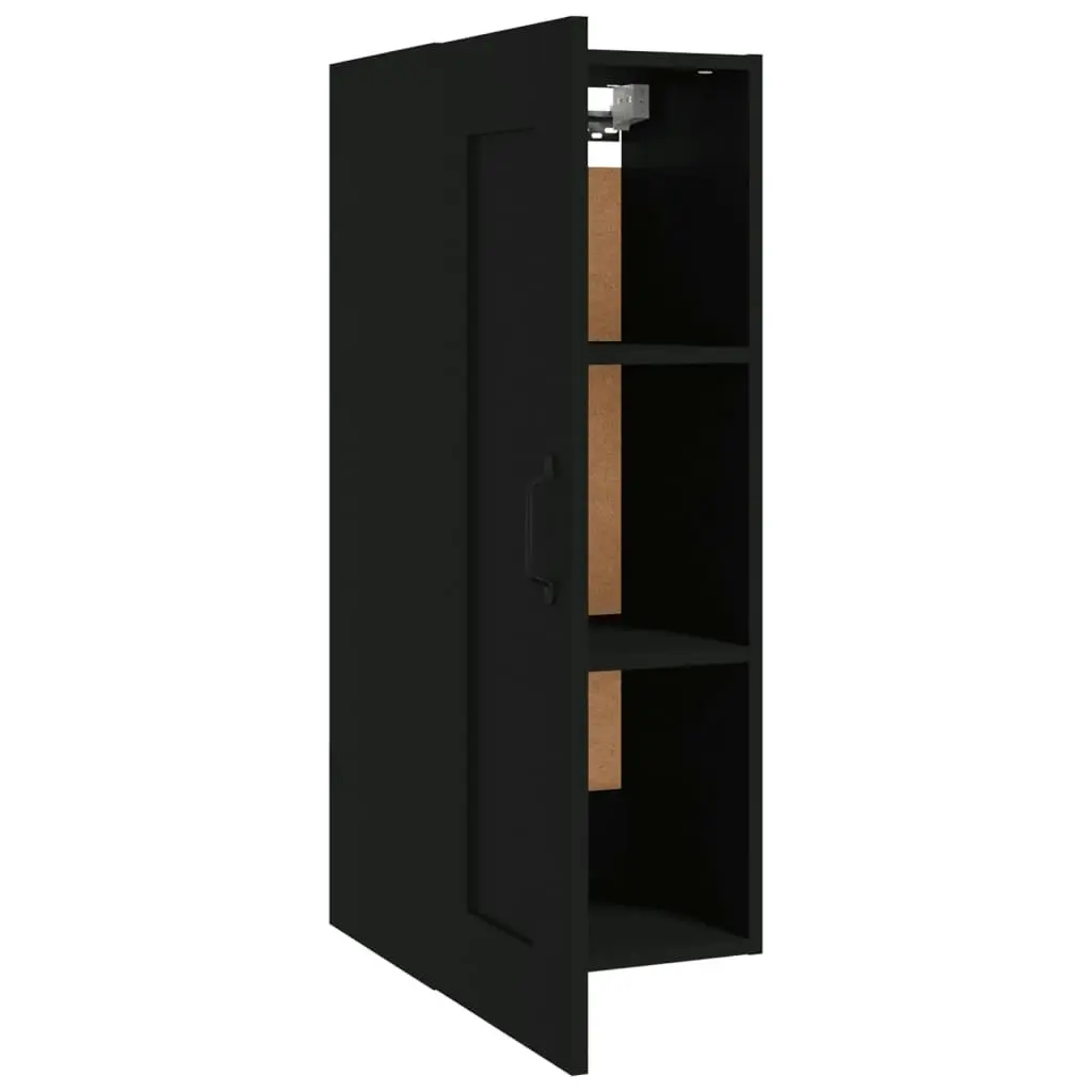 Hanging Cabinet Black 35x34x90 cm Engineered Wood 812475