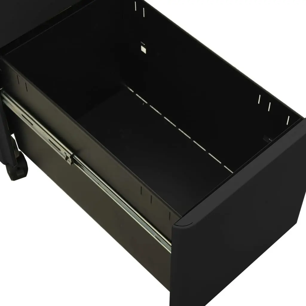 Mobile File Cabinet Anthracite 30x45x59 cm Steel 335985