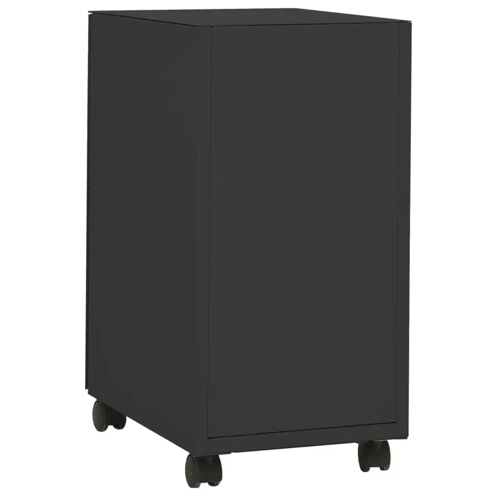 Mobile File Cabinet Anthracite 30x45x59 cm Steel 335985