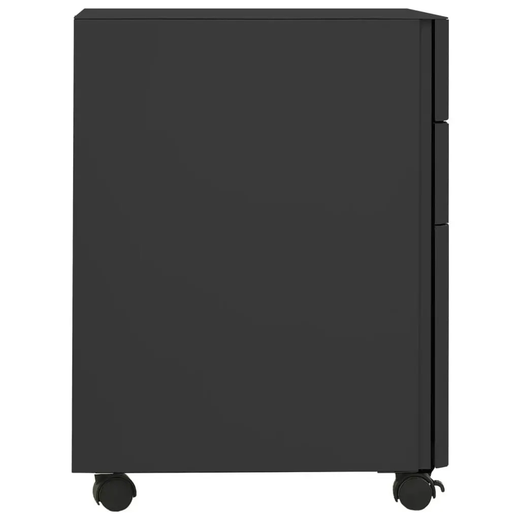 Mobile File Cabinet Anthracite 30x45x59 cm Steel 335985