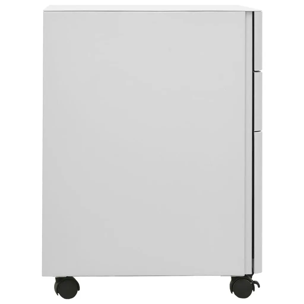 Mobile File Cabinet Light Grey 30x45x59 cm Steel 335983