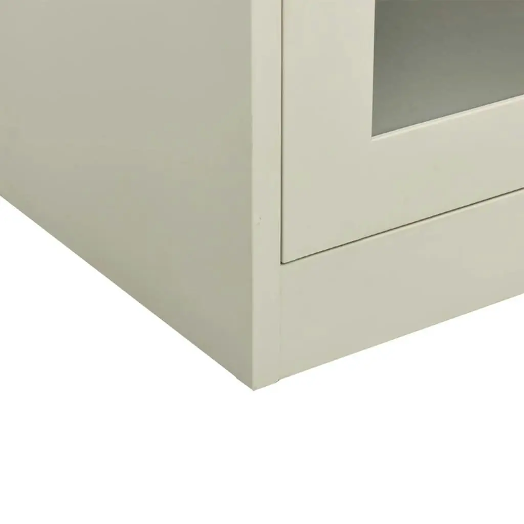 Office Cabinet Light Grey 90x40x105 cm Steel 335935