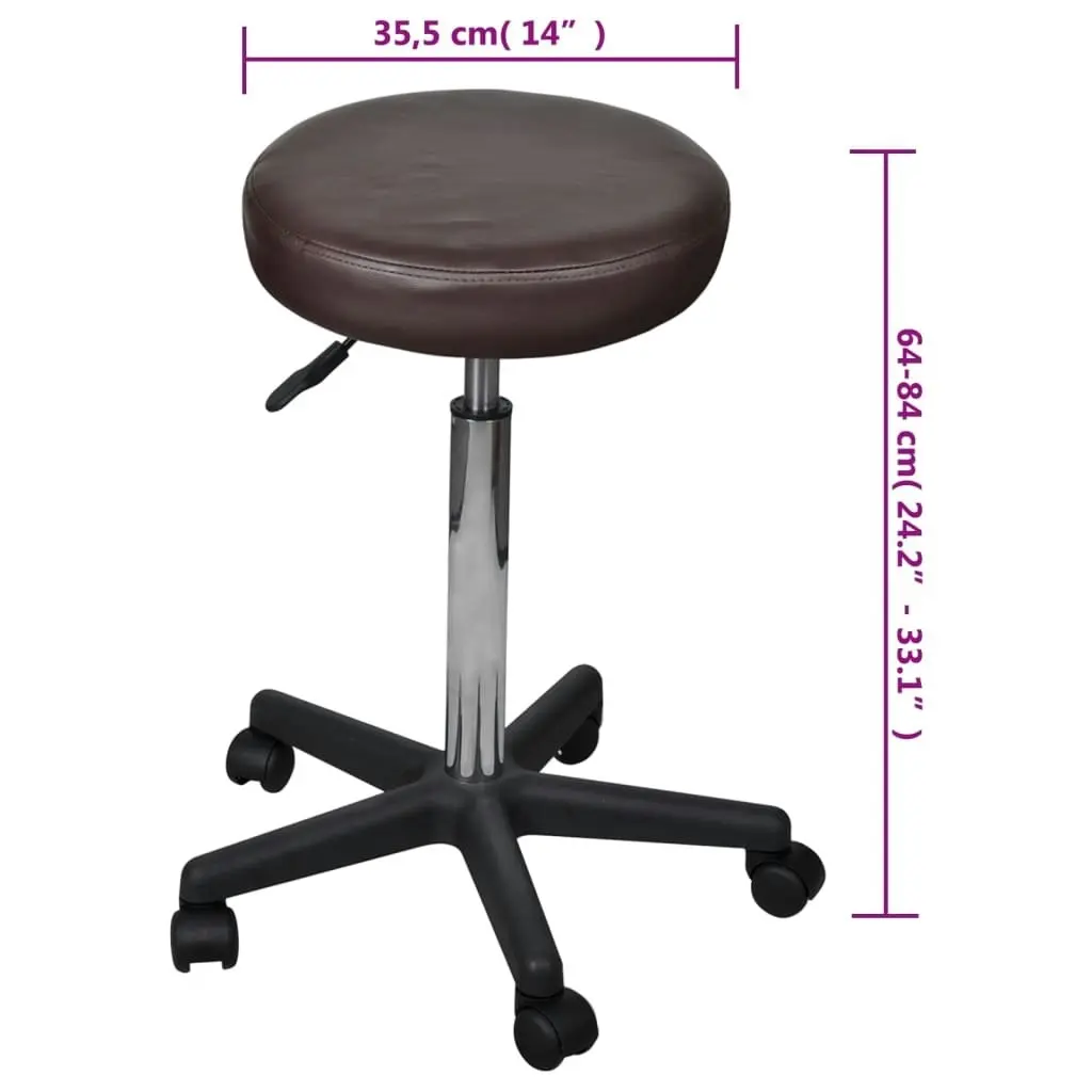 Office Stool brown 240473