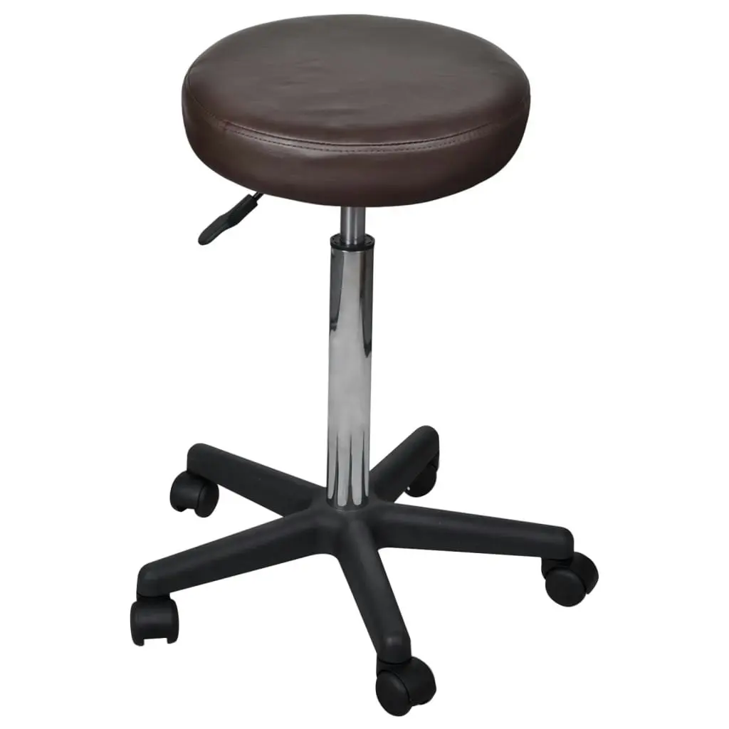 Office Stools 2 pcs Brown 35.5x84 cm Faux Leather 277178