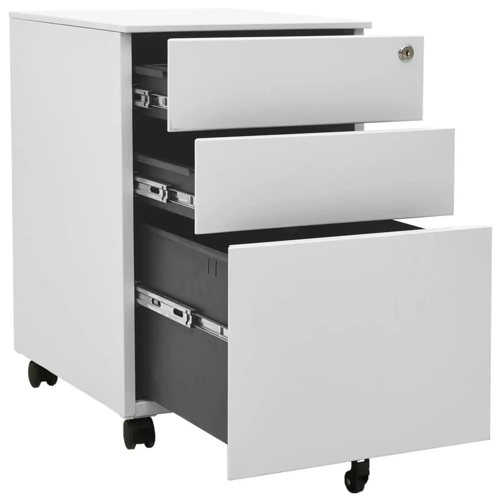 Mobile File Cabinet Light Grey 39x45x60 cm Steel 335979