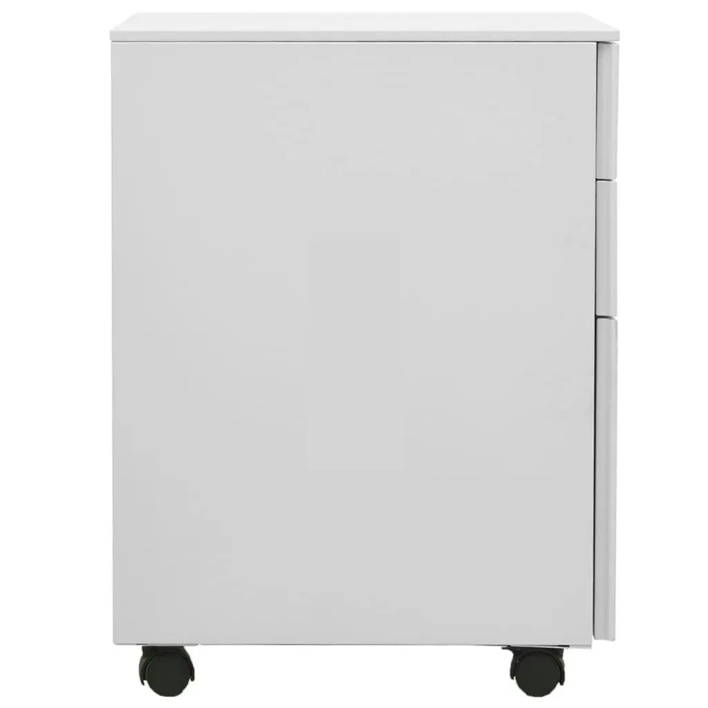 Mobile File Cabinet Light Grey 39x45x60 cm Steel 335979