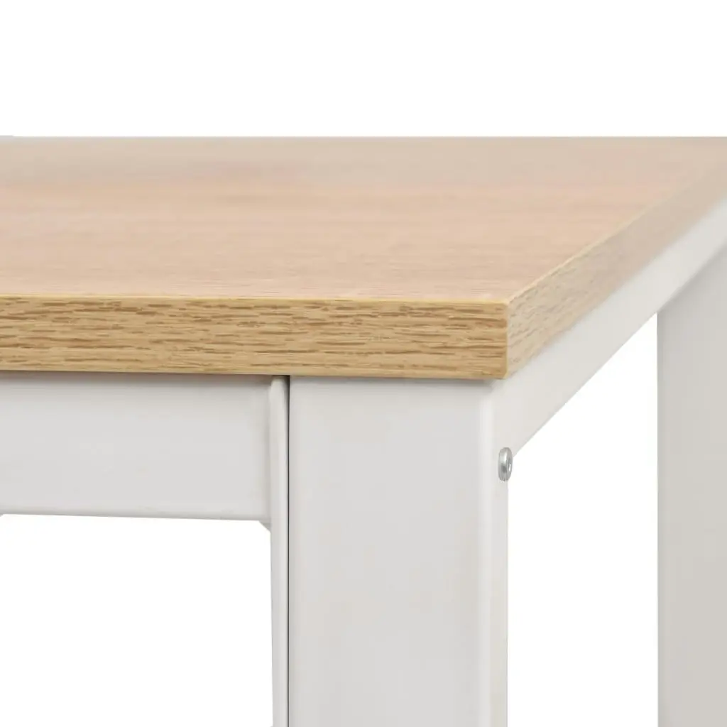 Writing Desk 120x60x75 cm Oak and White 245720