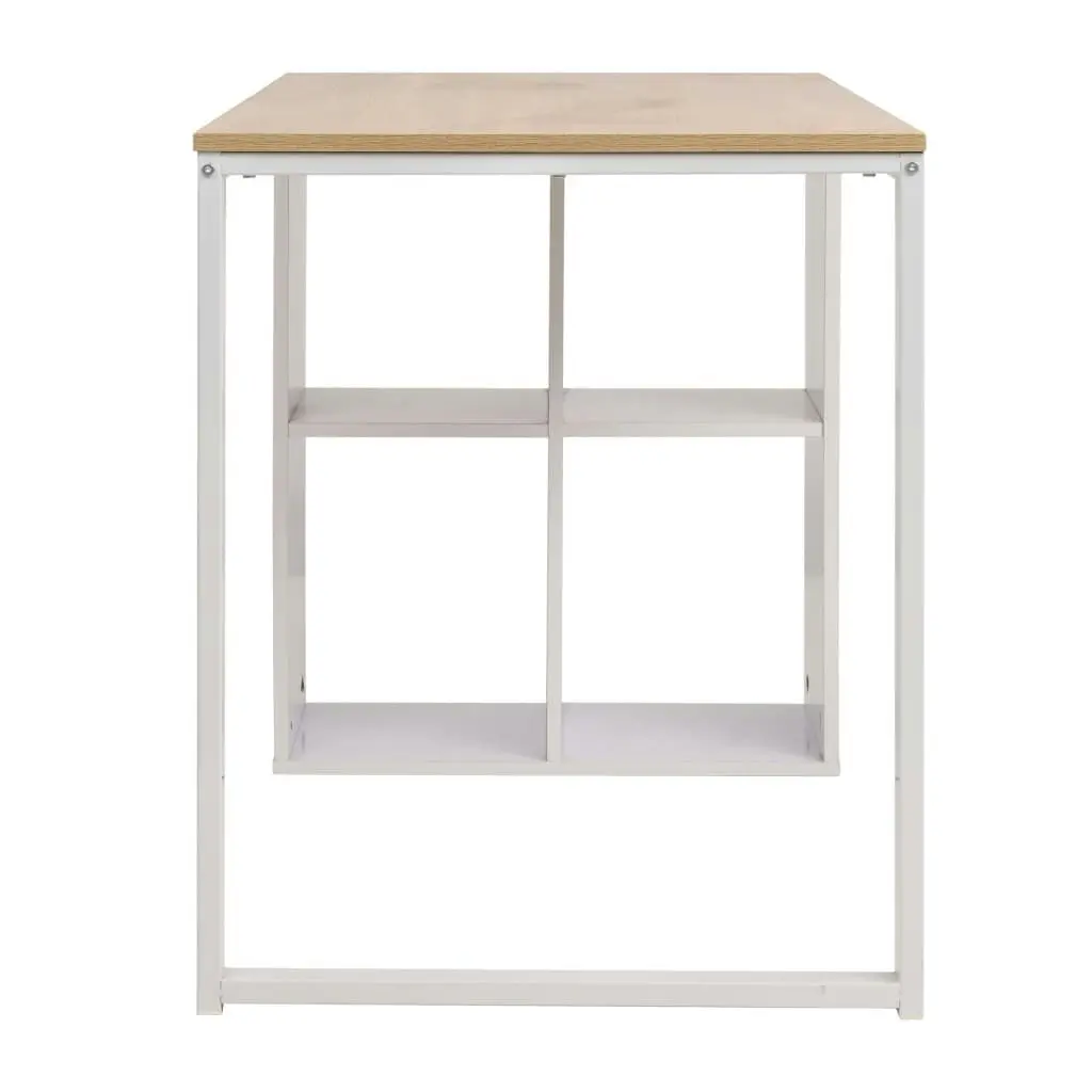 Writing Desk 120x60x75 cm Oak and White 245720