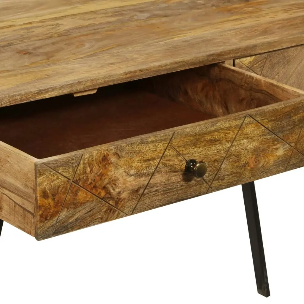 Writing Desk with Drawers Solid Mango Wood 110x50x76 cm 246718