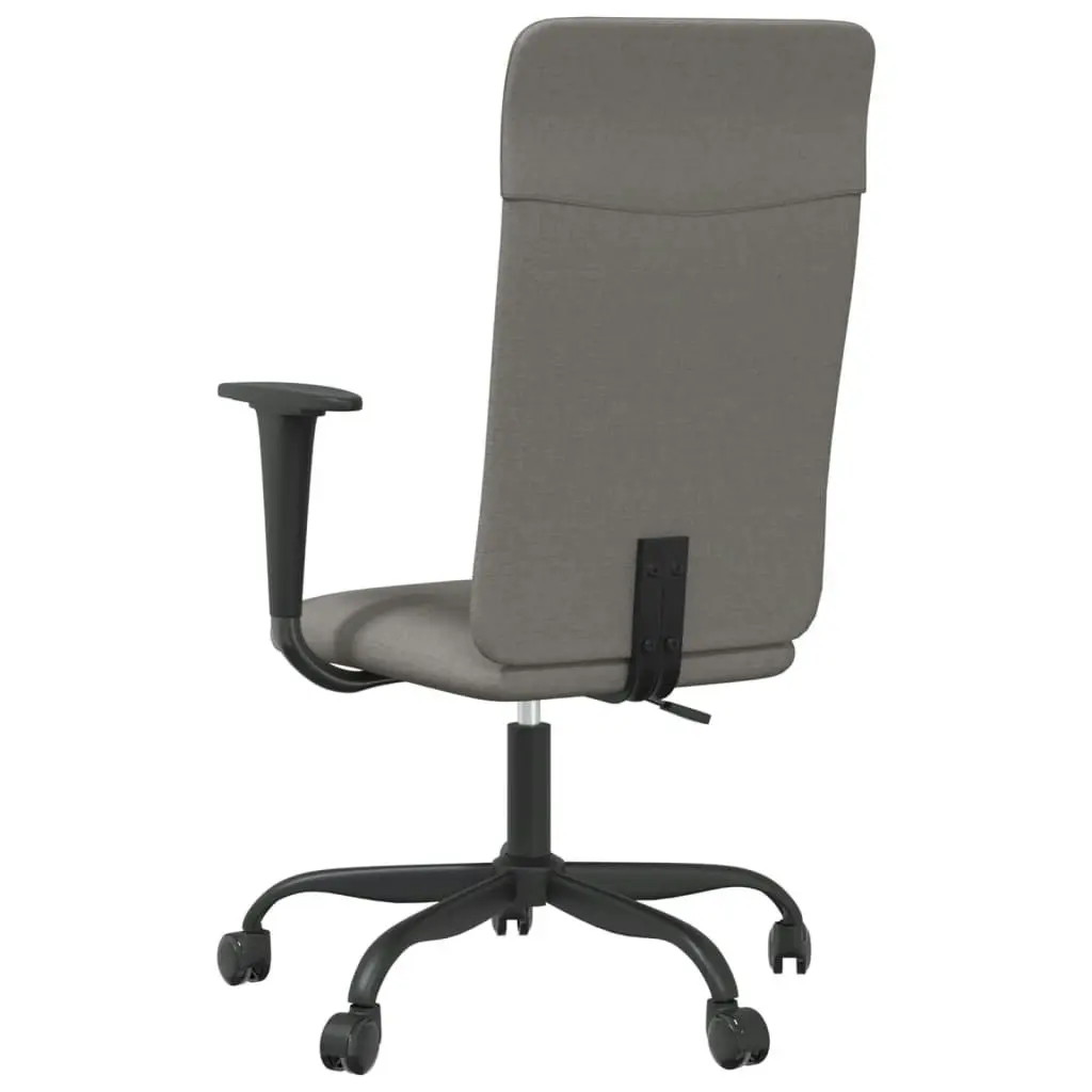 Office Chair Height Adjustable Dark Grey Fabric 353018