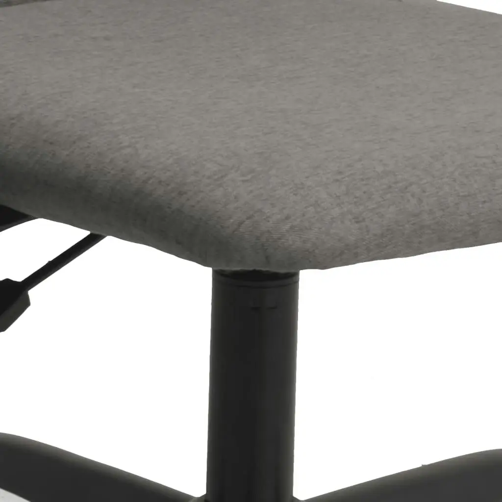 Office Chair Height Adjustable Dark Grey Fabric 353018