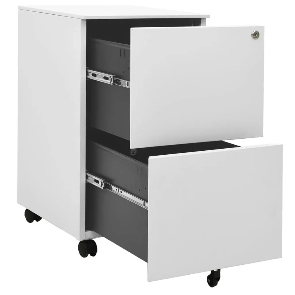 Mobile File Cabinet Light Grey 39x45x67 cm Steel 335975