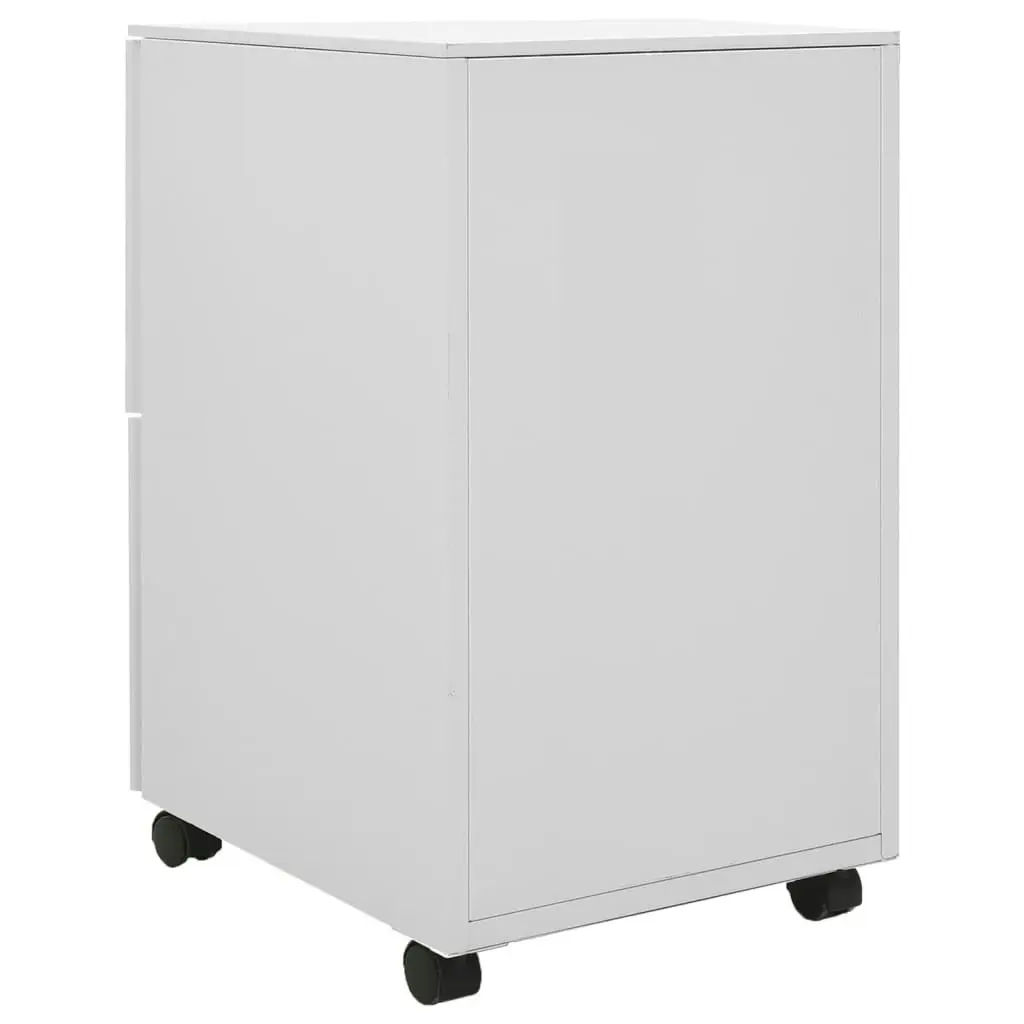 Mobile File Cabinet Light Grey 39x45x67 cm Steel 335975