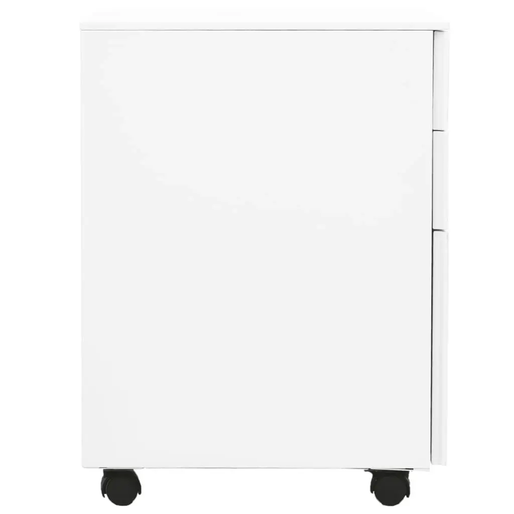 Mobile File Cabinet White 39x45x60 cm Steel 335978