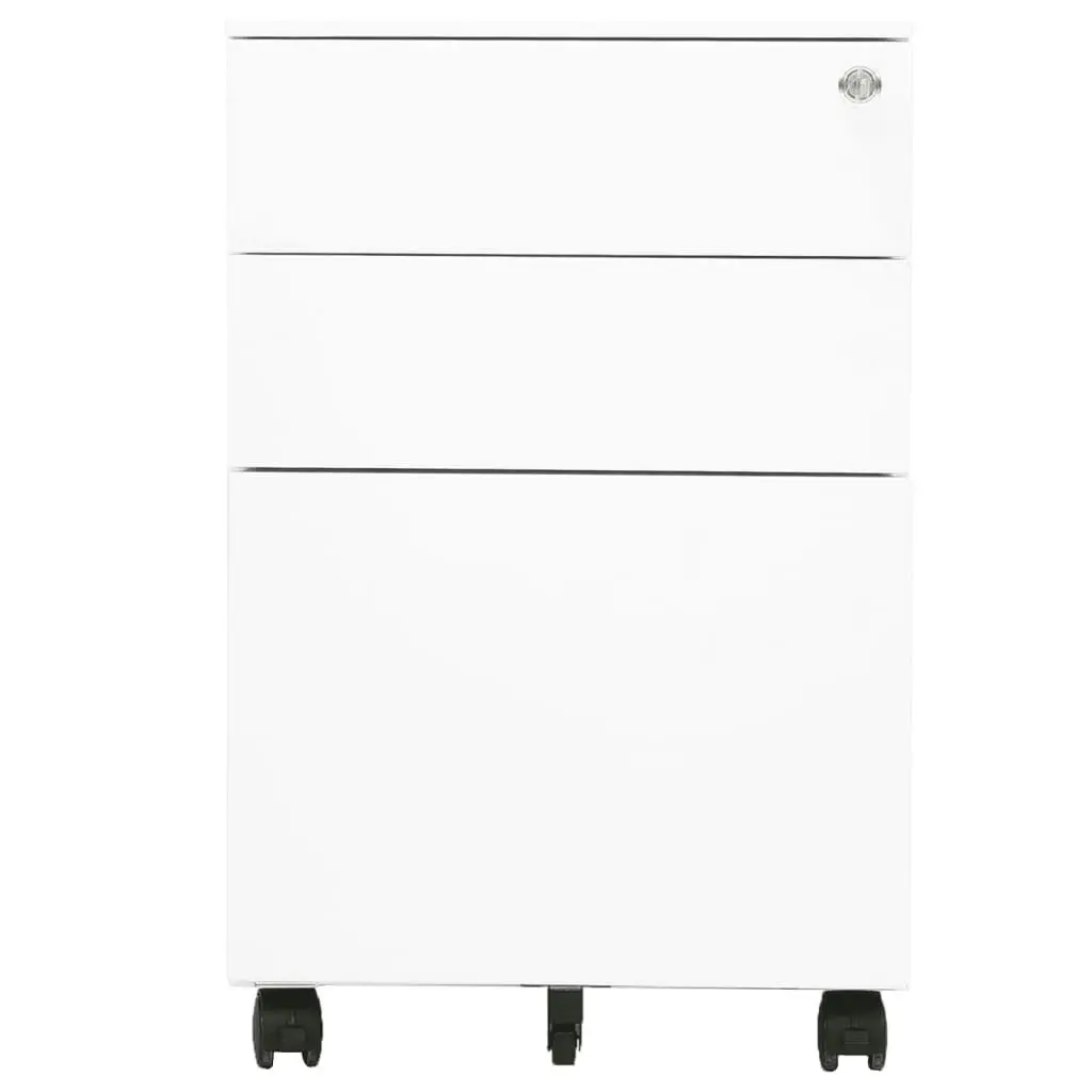 Mobile File Cabinet White 39x45x60 cm Steel 335978