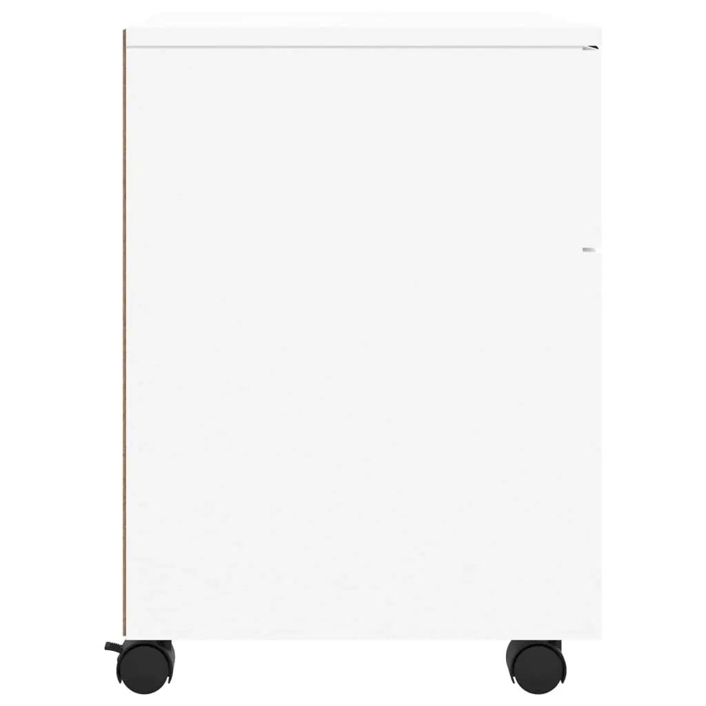 Mobile File Cabinet with Wheels White 45x38x54 cm Engineered Wood 811520