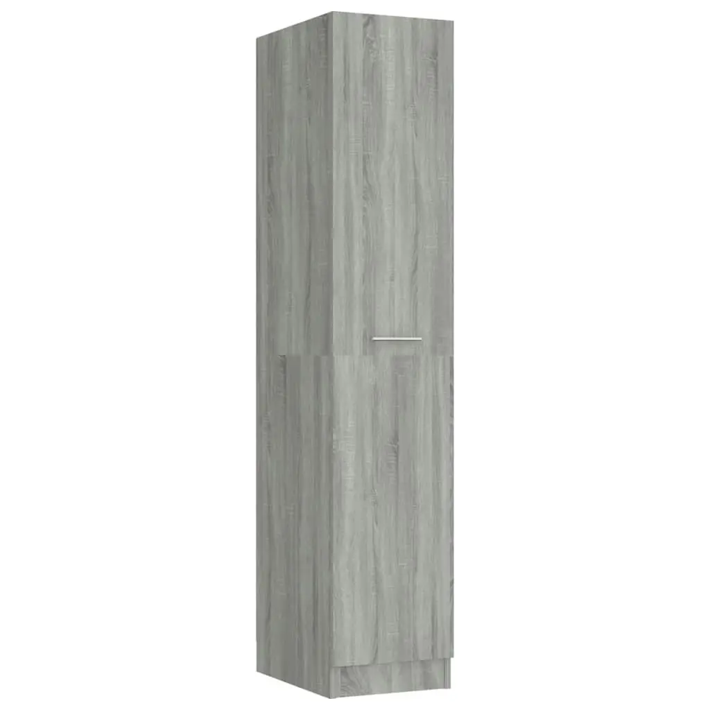 Apothecary Cabinet Grey Sonoma 30x42.5x150 cm Engineered Wood 815202