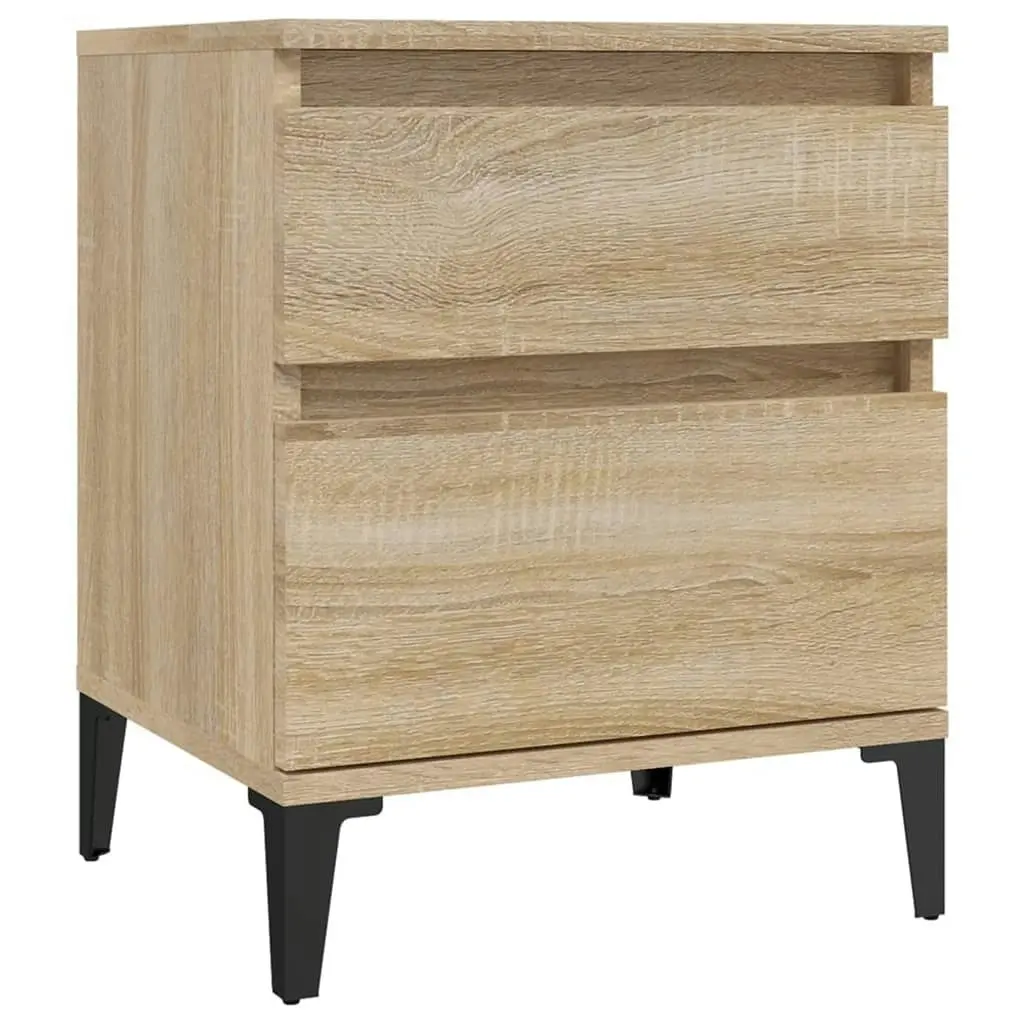 Bedside Cabinets 2 pcs Sonoma Oak 40x35x50 cm 821849