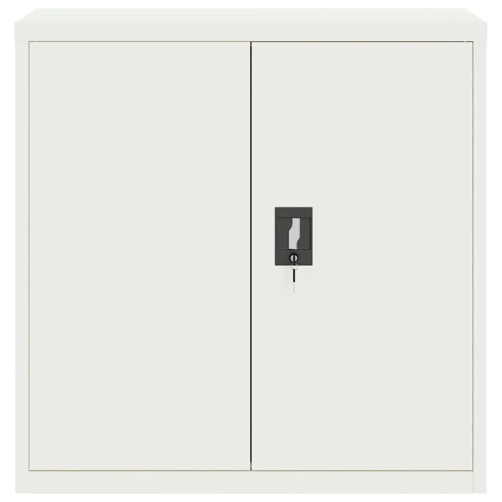 File Cabinet White 90x40x90 cm Steel 339728